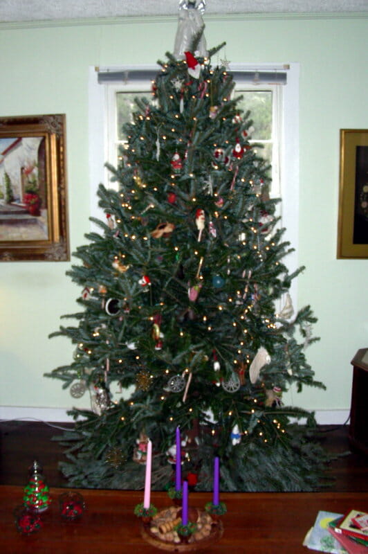 holiday home décor on a Christmas Tree